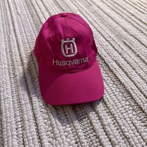 HUSQVARNA Pink Baseball Cap Adjustable Strap Unisex Hat